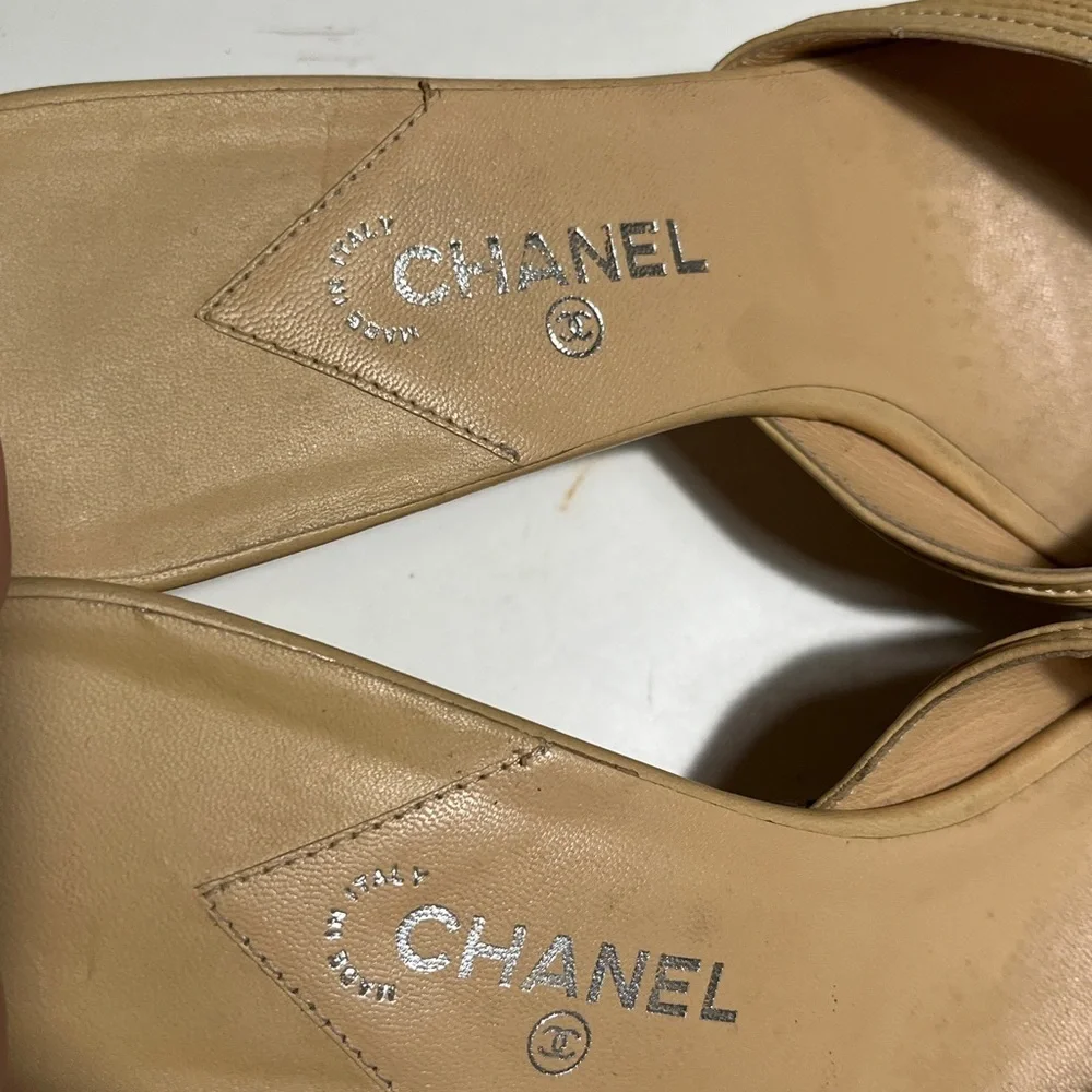 Chanel Beige Women's Sandals